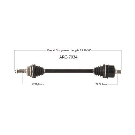 Wide Open OE Replacement CV Axle for ARCTIC FRONT L/R WILDCAT XX 18-20 ARC-7034